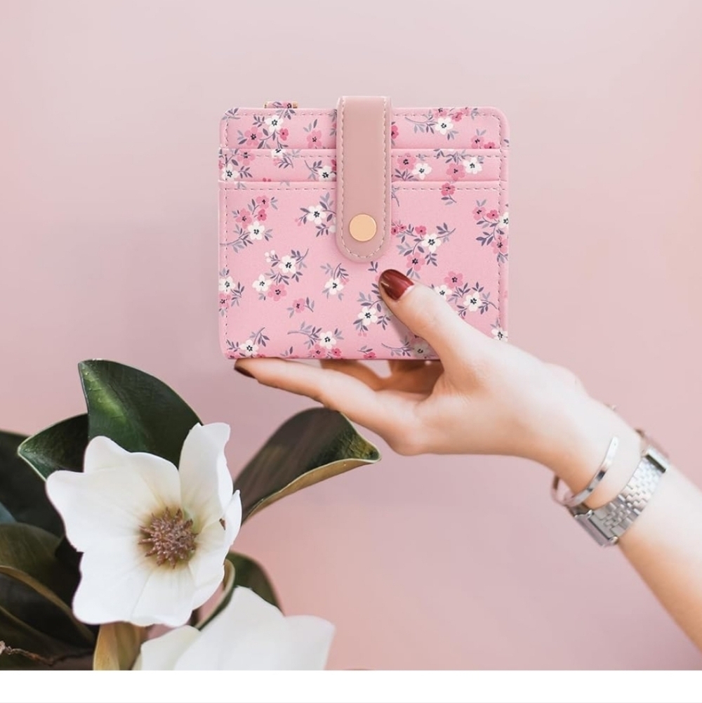 Floral Pink Cardholder